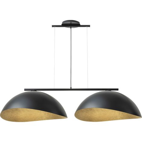 Lampada a sospensione Solar Sigma 2xE27 nero/oro 68cm (1/3)