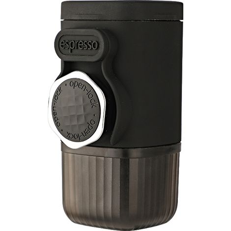 Machine à expresso portable manuelle, capsules d'expresso, café moulu, pour la maison, les voyages et l'extérieur. Petite machine à expresso pour les petits espaces. (1/4)