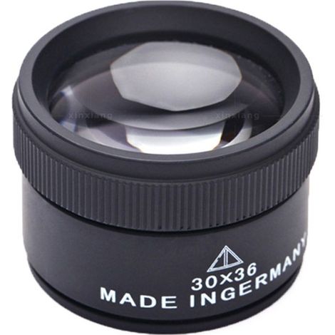 30X Loupe de Bijoux,Métal Portable Grossissement Optique,Loupe de Poche pour Pièces de Monnaie Timbres Bijoux Montre (1/5)