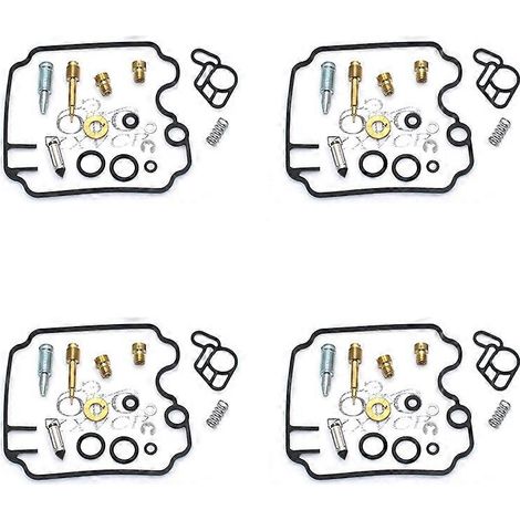 Kit de réparation de carburateur (4 pièces) pour BMW XJ600 NH 4BR 1994-1995, XJ600SH, XJ600SN, SN, XJ 600 NH SH SN : joint, soupape à flotteur et vis de ralenti. 4 kits (1/4)