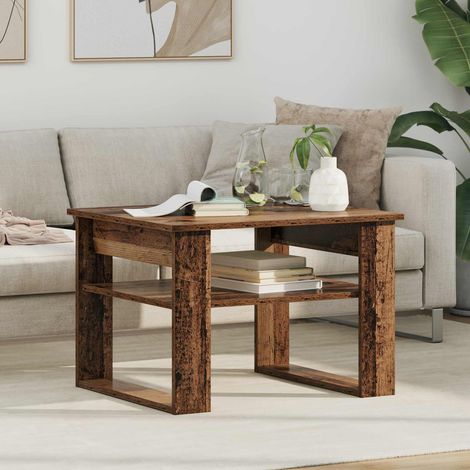 vidaXL Table basse Bois ancien 64 x 54 x 44 cm Bois d'ingénierie