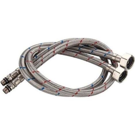 Tuyau de raccordement flexible 60 cm – Acier inoxydable 304 – Résistance 0℃ à 90℃ – Pression 10 bars – Débit 28L/min (1/5)