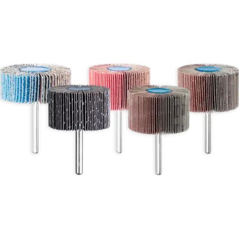 PFERD TOOLS Korund Fächerschleifer F Ø 25x20mm Schaft-Ø 6 mm A180 für Feinschliff und Finish 10 Stk (1/3)
