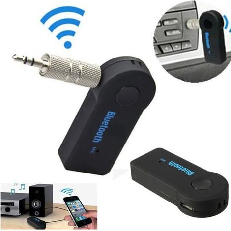 Transmetteur FM Bluetooth - Kit Voiture - Émetteur Musique - Mains Libres - Sans Fil - Noir (1/4)