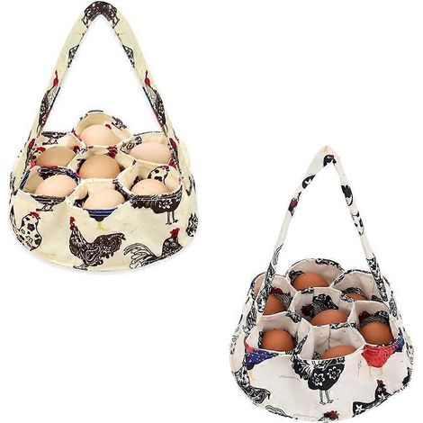 Panier à œufs, support à œufs style ferme, sac à œufs portatif, collecte, transport et conservation des œufs frais (1/5)