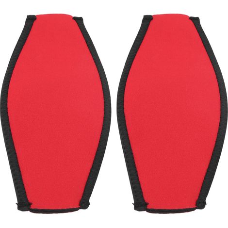 Lot de 2 protections de sangle pour miroir de plongée, tuba et snorkeling, rouge (1/5)