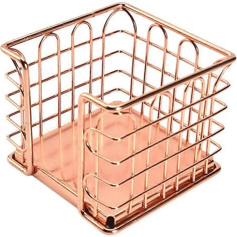 Boîte de rangement de bureau, boîte de rangement compatible, 1 support en fer doré (1/5)