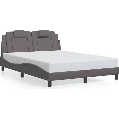 Maison Exclusive - Giroletto Viana senza Materasso Grigio 140x200 cm in Similpelle (1/5)