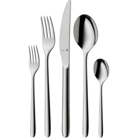 set de couverts en acier inoxydable pour 6 personnes, set de couverts 30 pièces, couteau à manche creux, poli, résistant aux rayures, passe au lave-vaisselle (1/3)