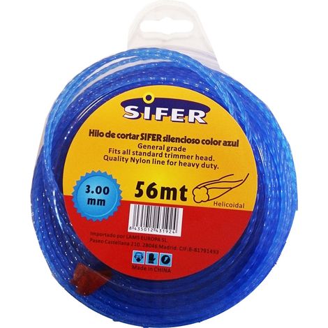 Desbrozadora Sifer Hilo Azul Silencio Helico 3.0mm x 56m M48222053