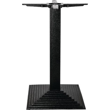 Pied de Table Carré "Effet Escalier" en Fonte - Bolero (1/5)