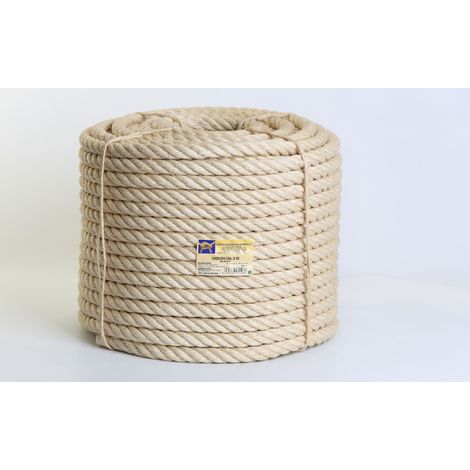 Cuerda Fijacion Torcida 4 Cabos 10Mm 100 Mt Sisal Natural Hyc 1000100100