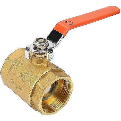 vanne à bille en laiton DN40 1-1/2" BSP, pression 1,6 MPa, pour eau, huile et gaz (1/4)