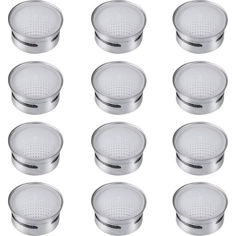 Aireadores de grifo de acero inoxidable M22 M24, aireador de agua para grifo, filtro de grifo ahorrador de agua, repuestos y accesorios para cabezal de grifo de cocina y baño, 12 piezas (1/5)