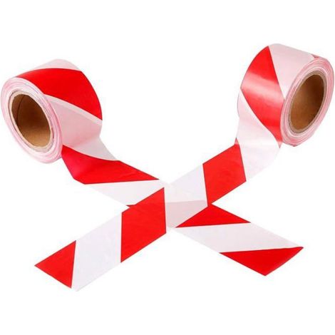 70 mm x 200 m Rouge et Bnc Barrière Ruban de Signalisation Non adhésif (1/5)
