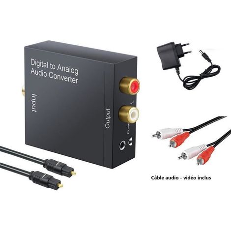 Convertitore audio digitale - ZUTTA-TECH - 3,5 mm - Toslink e coassiale - RCA - DC 5V