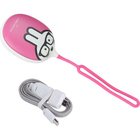 Cute Animal Pattern Portable LED Hand Warmer Lamp, USB Rechargeable, for Home and Office (Koe) (1/5)