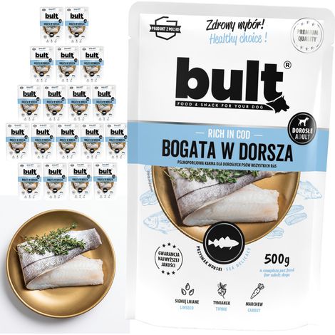 Alimento húmedo para perros BULT, bolsa de 20 x 100 g (1/2)