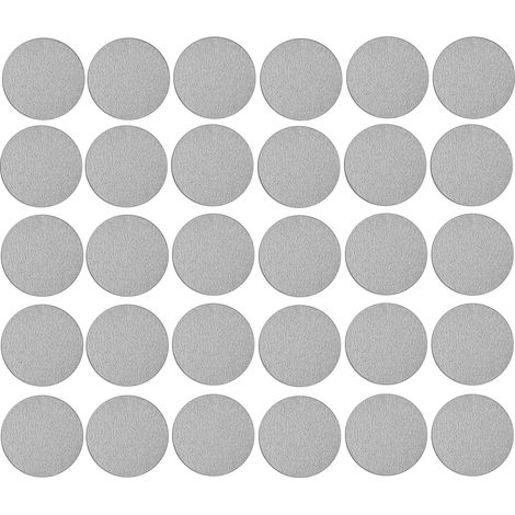 Cyclingcolors – Lot de 30 caches vis adhésifs autocollants 20mm – Finition gris argent – Pour meubles et chaises – Cache vis et rivet