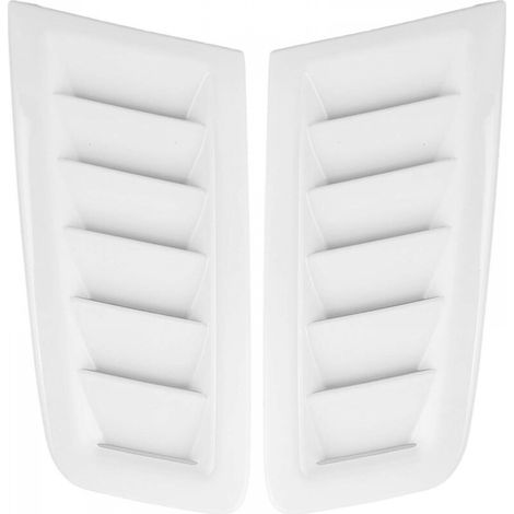 Hotte de ventilation universelle blanche à quatre côtés, 27 cm, 11 cm, 26 cm, 14 cm, grille de ventilation en maille (1/5)