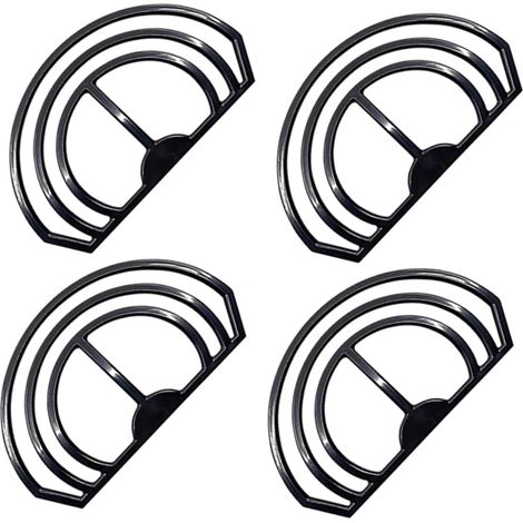 Cintreuse de Bord de Chapeau Portable en Plastique Noir, Lot de 4  Casquettes Baseball et Visières, Usage Personnel ou Commercial, Convient à Divers Profils de Bord (1/5)