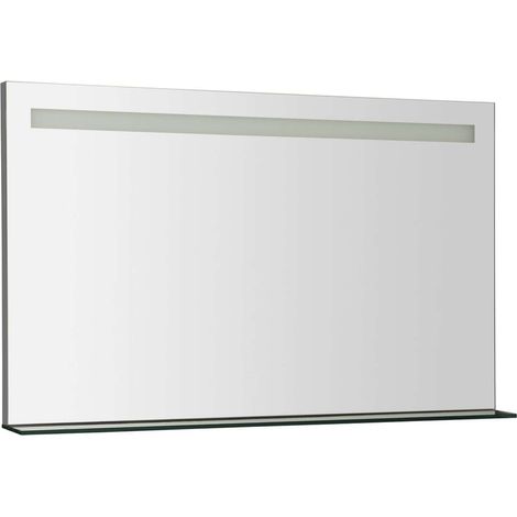 Sapho Breto - Espejo Breto, 100x61 cm, con luz LED y estante BT100 (1/5)