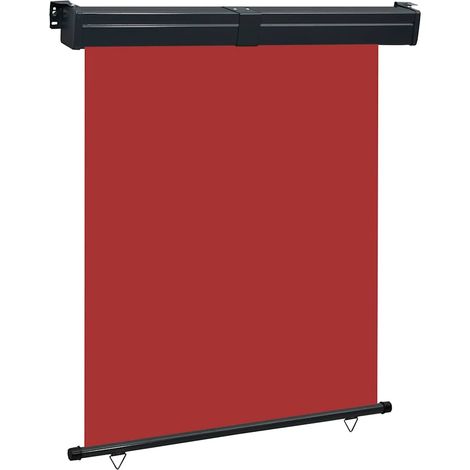 Balkon-Seitenmarkise 145x250 cm Rot