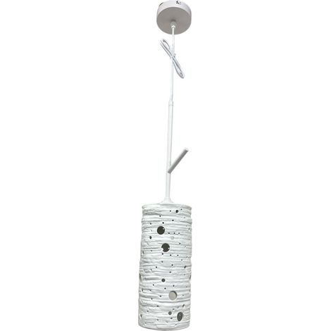 Lampadario in ceramica traforata lampada pendente E27 da tavolo punto luce illuminazione per interni (1/5)