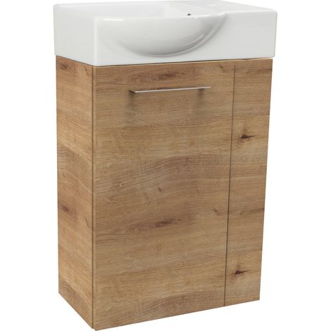 FACKELMANN Set SBC - Ast-Eiche links - 45 x 71 x 32