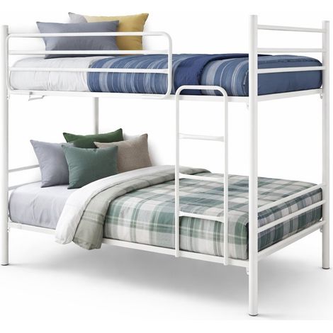 LETTO METALLICO POLAR - Bianco - 80 x 190 - Senza letto aggiuntivo