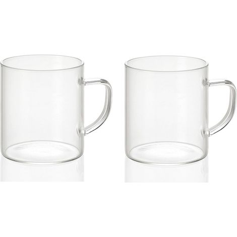 Ensemble De 2 Verres En Verre 300ml Ø7,5x8,5cm Ms19209 Andrea House - Andrea House (1/2)