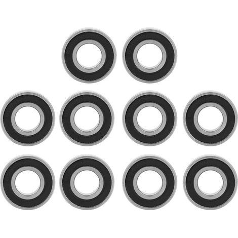 6900-2RS Ball Bearings – Pack of 10 – Rubber Sealed Steel – Inner Diameter 10mm, Outer Diameter 22mm, Thickness 6mm (1/5)