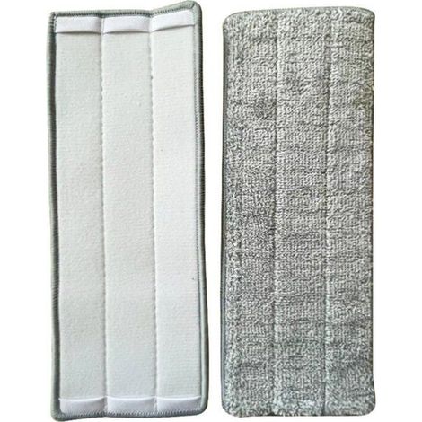 Lot de 10 serpillires pour balai lave-sol tte de mnage de rechange lingettes de nettoyage 33x12mm PZCC (1/4)