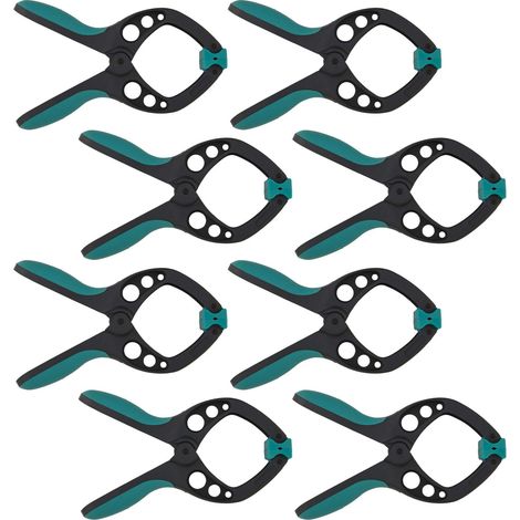 wolfcraft 8 morsetti a molla PRO, 60 mm I 8652000 I Aiutante versatile ideale per progetti di fai da te e modellismo