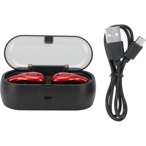 Casque Bluetooth 5.0 A3 TWS sans fil, écouteurs intelligents antibruit pour voiture, réduction du bruit, rouge