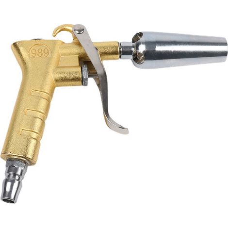 Sollbry Kit de pistola de aire comprimido de grado industrial, pistola de soplado neumática de tipo cilindro de aire grande, boquilla de flujo de aire limpio neumática tipo pistola, soplador de polvo, (1/5)