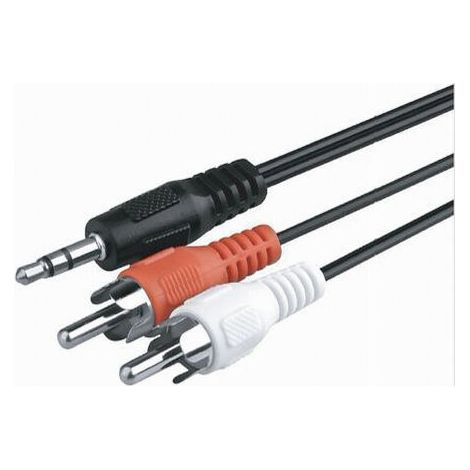 5m Audio Cable 3.5mm Aux Jack To 2 Rca Male Double Y Stereo 5m Aux-r5.0m (1/3)