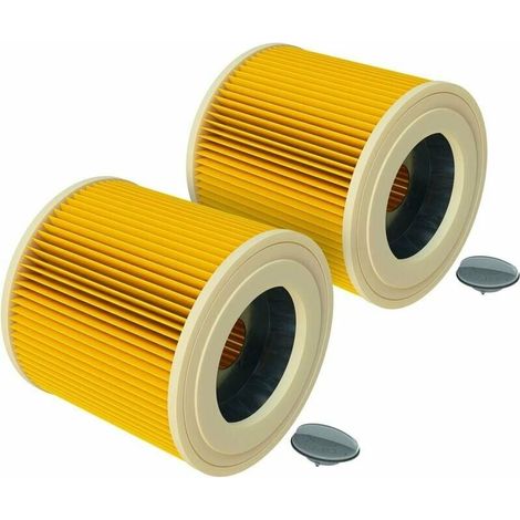 Ulisem 2x filtro de cartucho para aspiradora compatible con Kärcher WD 2.200, WD 2500 M, WD 3.200, WD 3.300 M, WD 3.500 P (1/4)