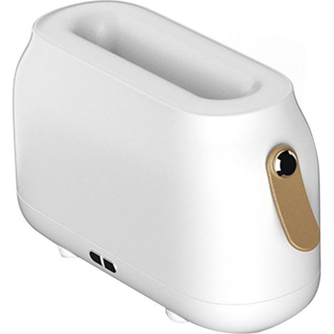 Diffuseur d'huile à flamme USB, humidificateur d'arôme ultrasonique silencieux pour salon et chambre, blanc (1/5)