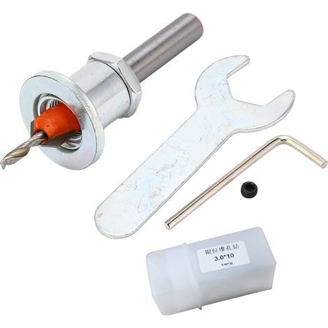 Kit de Bits de Forage à Contre-attache en Bois Réglable Ensemble Accessoires d'outils électriques en Acier en Alliage + Bits de Forage Effilés pour le Travail du Bois (1/5)