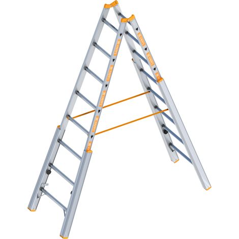 Layher Topic 1061 Treppenstehleiter 2x8 Sprossen (1/4)