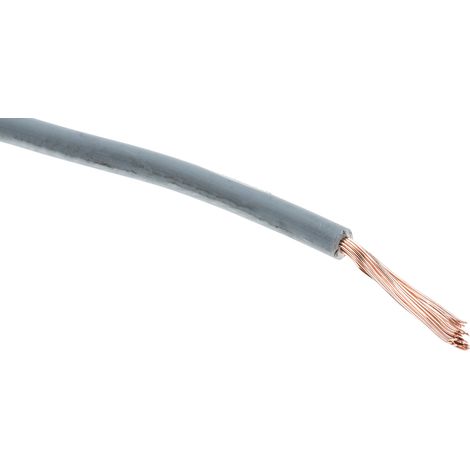 Fils de connexion RS PRO UL3266, 17 0,33 mm² 22 AWG, 300 V, XLPE Gris, 100m ( Prix pour Bobine de 100 Mètres )