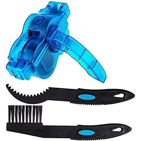 Limpiador de cadenas de bicicleta, Limpiador de cadenas de bicicleta para todo tipo de bicicletas (+1 cepillo y 1 herramienta de limpieza) (1/5)