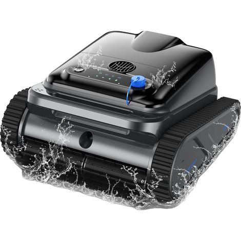 Robot aspirapolvere per piscine, autonomia della batteria di 120 minuti, funzione di parcheggio automatico, Y50S Nero (1/2)
