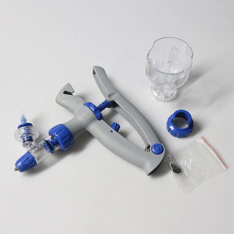 Pistolet à seringue pour bétail de 5ml, injecteur d'animaux à Injection réglable et continue pour volaille, bétail, cochon, chèvre