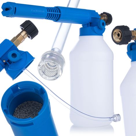 Pistola a Schiuma di Ricambio compatibile con Idropulitrice Kärcher HD/HDS – 2L, M22x1,5, 10 Livelli, Ugello 1,5 mm, Chimica Clorata
