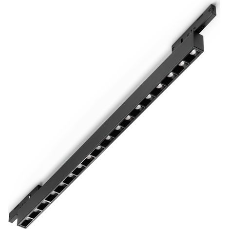 DEVA ACCENT ELEMENTO ILLUMINATO PER SISTEMA BINARIO 14 W 34° On-Off 1400 lm 3000 K NERO