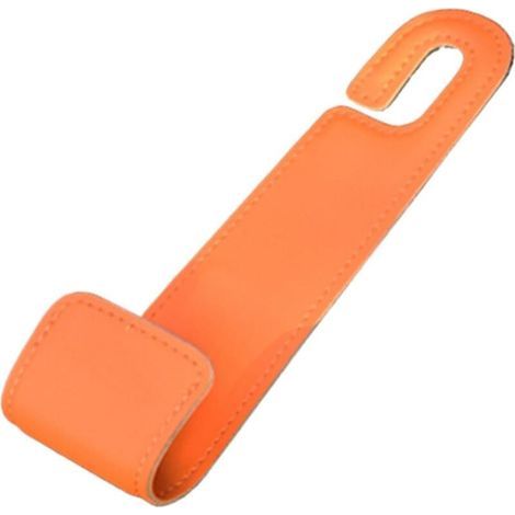 2PCS Cintre de sac de voiture portable, accessoire universel de sac à main de véhicule, crochet de sac à main arrière de siège de voiture, orange,164.8cm (1/4)