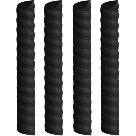 Lot de 4 protections de tronc d'arbre en spirales pour plantes contre les rongeurs, les cerfs, les tondeuses, les outils de jardinage, accessoires de pépinière, matériaux d'aménagement paysager(5cm40c (1/5)