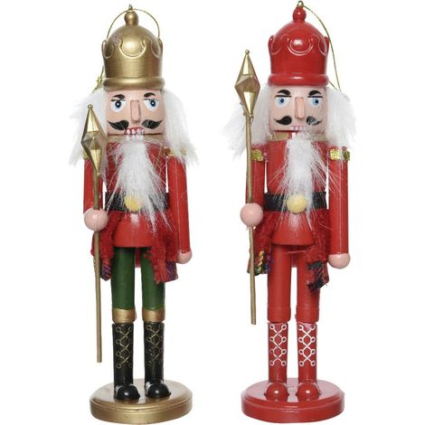 Kaemingk Weihnachtsanhänger Nussknacker 17 cm Weihnachtsanhänger